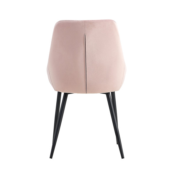 Mercer41 Modern Pink Velvet Dining Chairs Wayfair